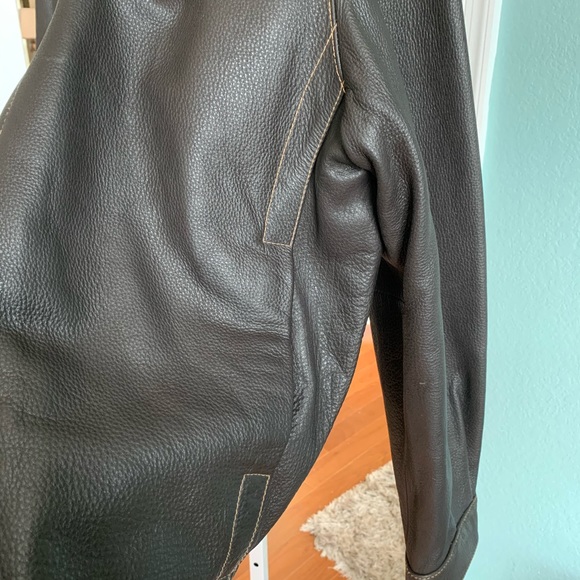 ‼️SOLD‼️ ROCKPORT Pebbled Leather Men’s Jacket - Picture 5 of 8